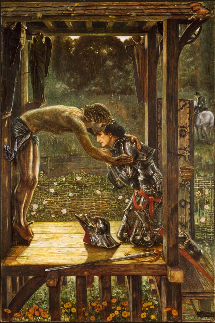Le chevalier miséricordieux, Edward Burnes-Jones, 1863